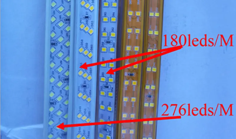 Высокая яркость двухрядная SMD 2835 Светодиодная лента белый AC 220V 276 светодиодный/M IP66 Водонепроницаемый 240V 230V двойная линия Светодиодная лента 180 светодиодный 2835