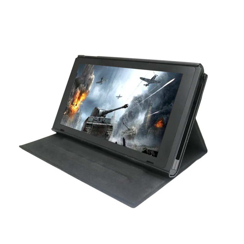 Кожаный чехол-книжка из искусственной кожи для Nintendo Switch Video Game защитный чехол с