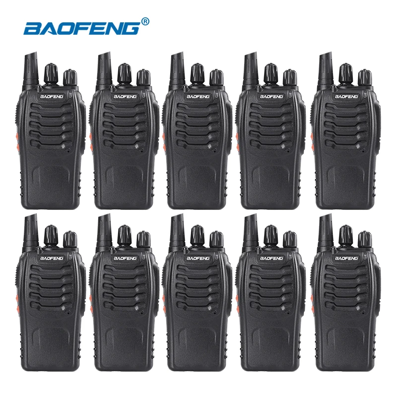 10 шт./лот Baofeng BF-888S Max 5 Вт радиоприемник 16 Ch UHF 400-470NHZ Портативное двухстороннее Радио BF-888S рация радиоприемопередатчик