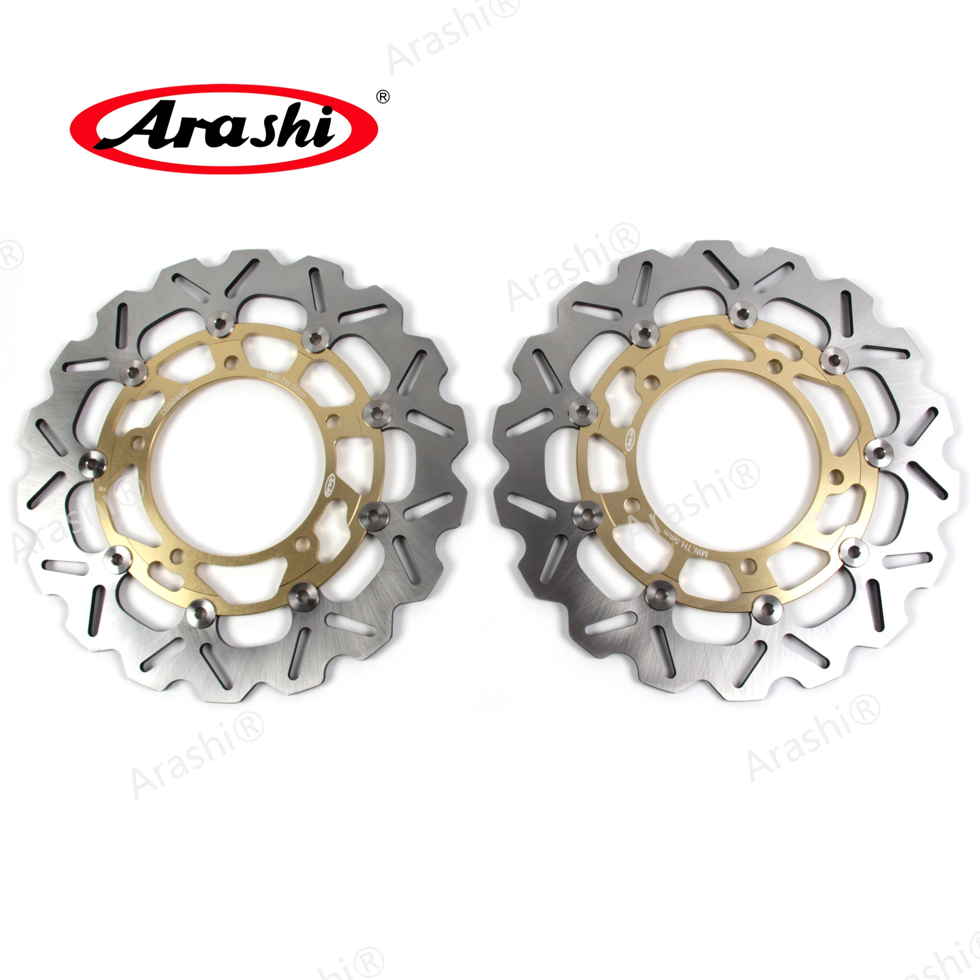 

ARASHI For SUZUKI B-KING 1300 2008-2010 CNC Front Brake Disks Rotors Disc BKING 2008 2009 2010 GSXR 1300 HAYABUSA GSR 400 750