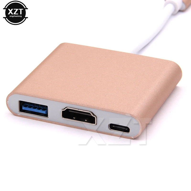 Адаптер 3-в-1 с USB Type-C на HDMI для ТВ 1080 HD P | Компьютеры и офис