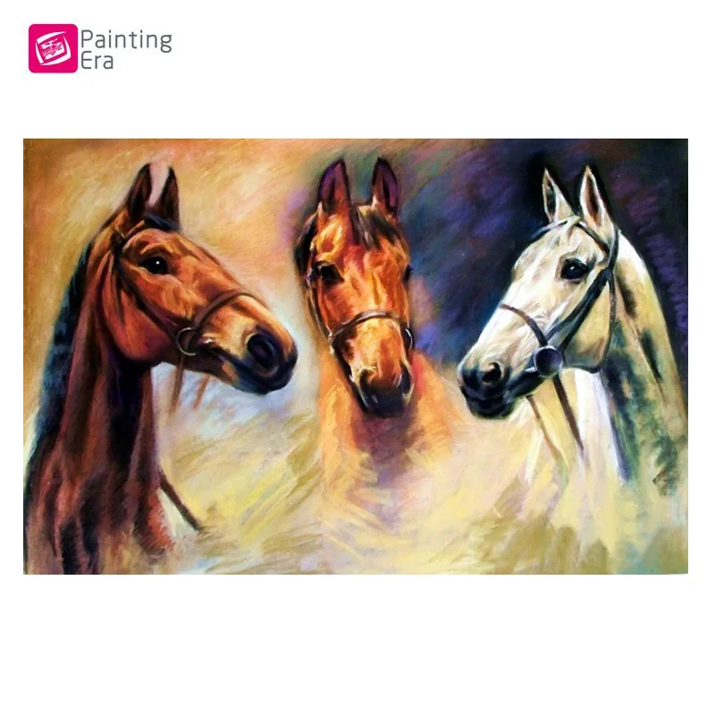 3D Animals Horse Diamond Embroidery 5D DIY Painting Cross Stitch Picture Of ResiN Full Round Mosaic Home Decor|diamond painting|diamond