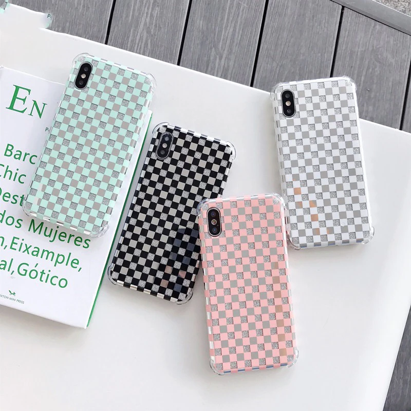 Gliter чехол из закаленного стекла для iphone X XS Max XR телефона квадратный Роскошный iPhone