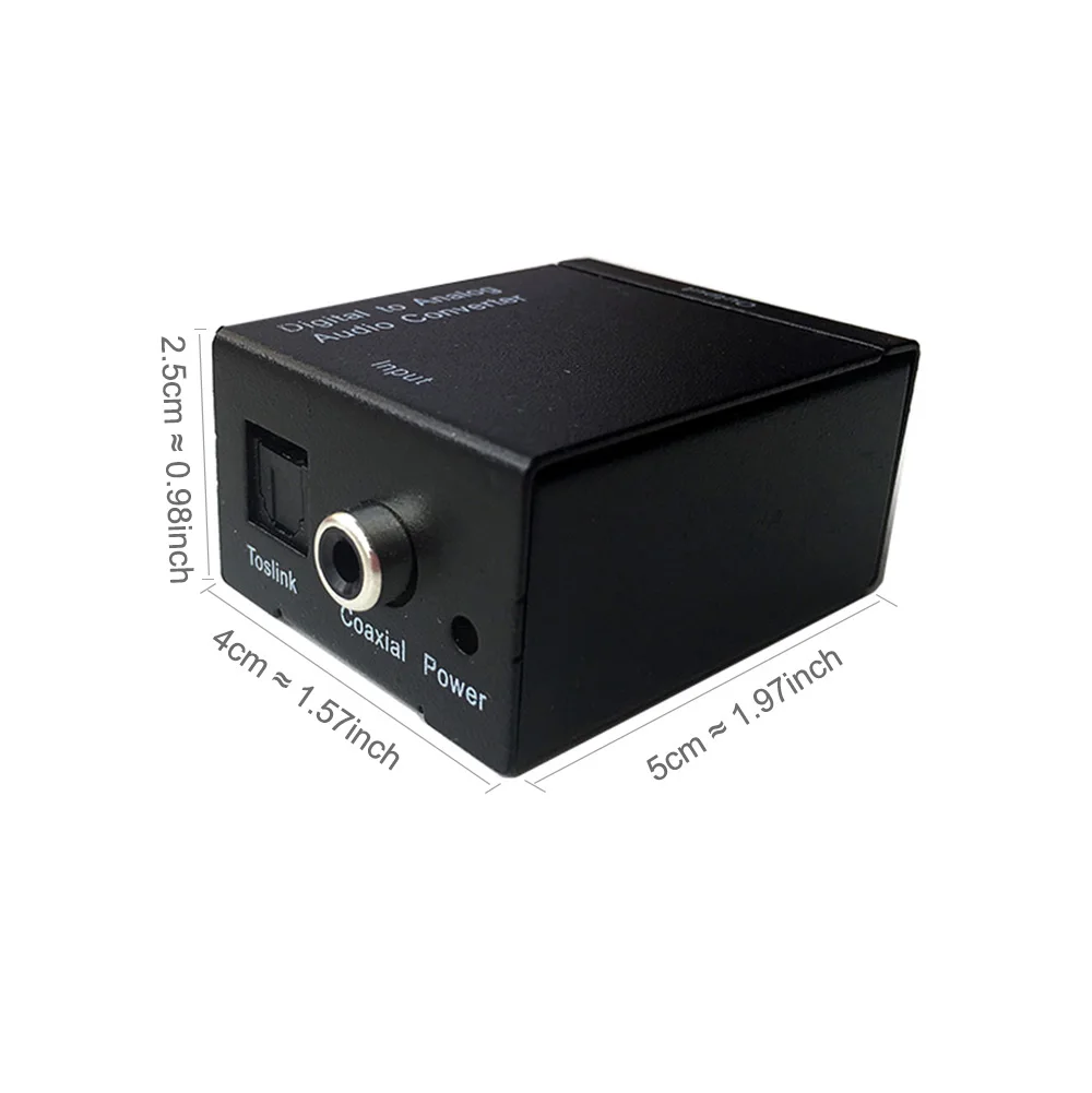 RCA L/R Digital to Analog Audio Converter Fiber Optical Coaxial Signal SPDIF Decoder DAC Amplifier | Электронные компоненты и