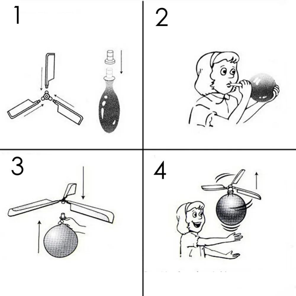 10 шт./лот традиционный классический воздушный шар вертолет для детей детская