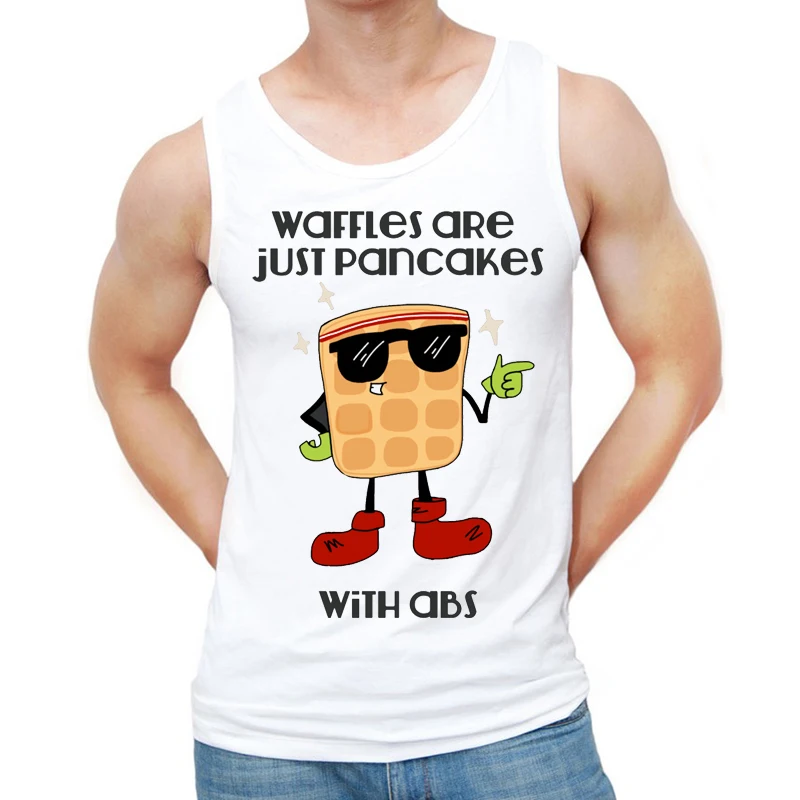 Новинка 2018 летние мужские майки с мультипликационным дизайном жилет рисунком