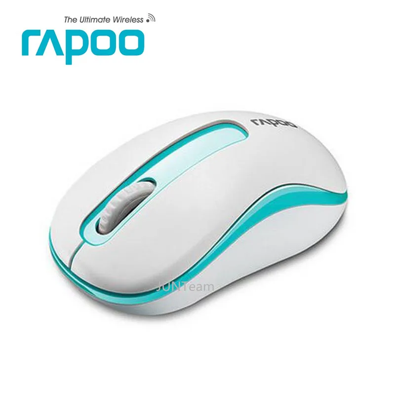 Синий Оригинальная Беспроводная оптическая мини-мышь Rapoo 2,4G, надежная мышь 1000 dpi, нано-мышь с приемником USB для компьютера, ноутбука, настольного компьютера - Цвет: Синий