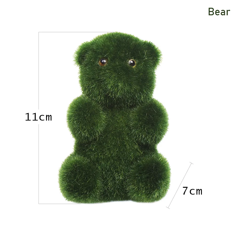 bear Ручная работа, искусственный газон, трава, животное, Пасхальный кролик, для дома, офиса, орнамент, новинка, для комнаты, офиса, Декор, Пасхальный кролик, ручная работа, подарок - Цвет: bear