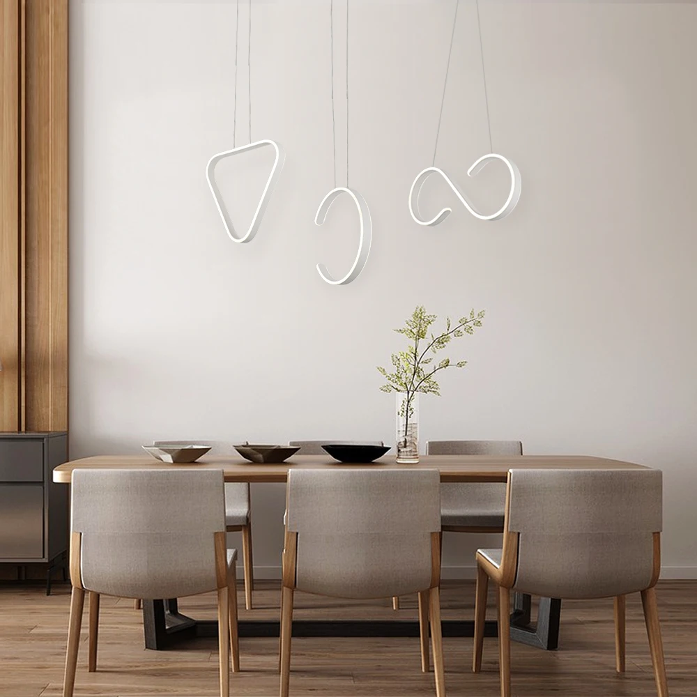 

Modern LED Pendant Light For Living room Bedroom Dining Room White Hanging Lamp LED Pendant Lamp Indoor Lighting Fixtures