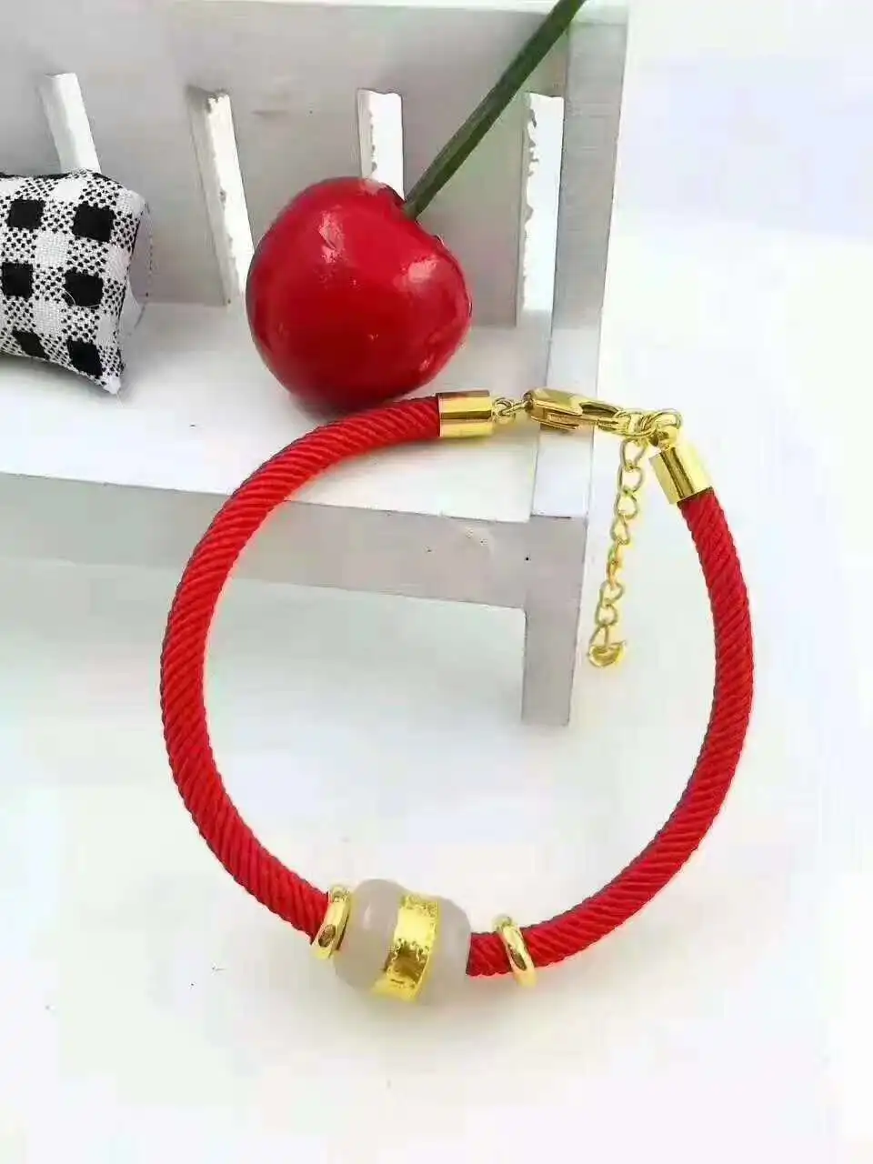 wholesale Fine Jewelry Solid 999 24K Yellow Gold Hetian Jade Bead Bracelet Gifts Free Shipping | Украшения и аксессуары