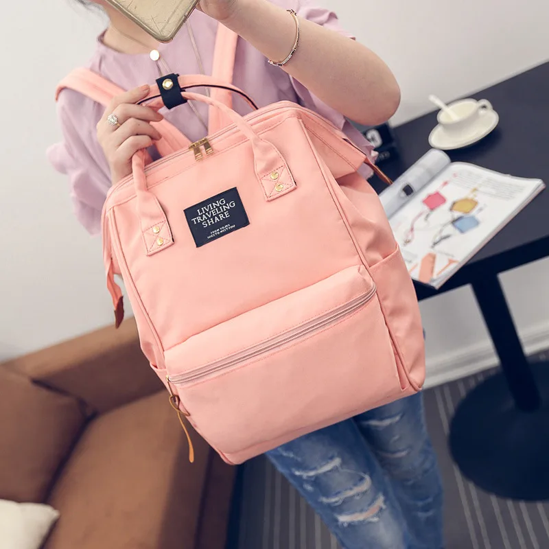 pink Модные женские рюкзаки, женская школьная сумка высокого качества для девочек-подростков, рюкзак для путешествий, рюкзак для путешествий, Mochila Infantil - Цвет: pink