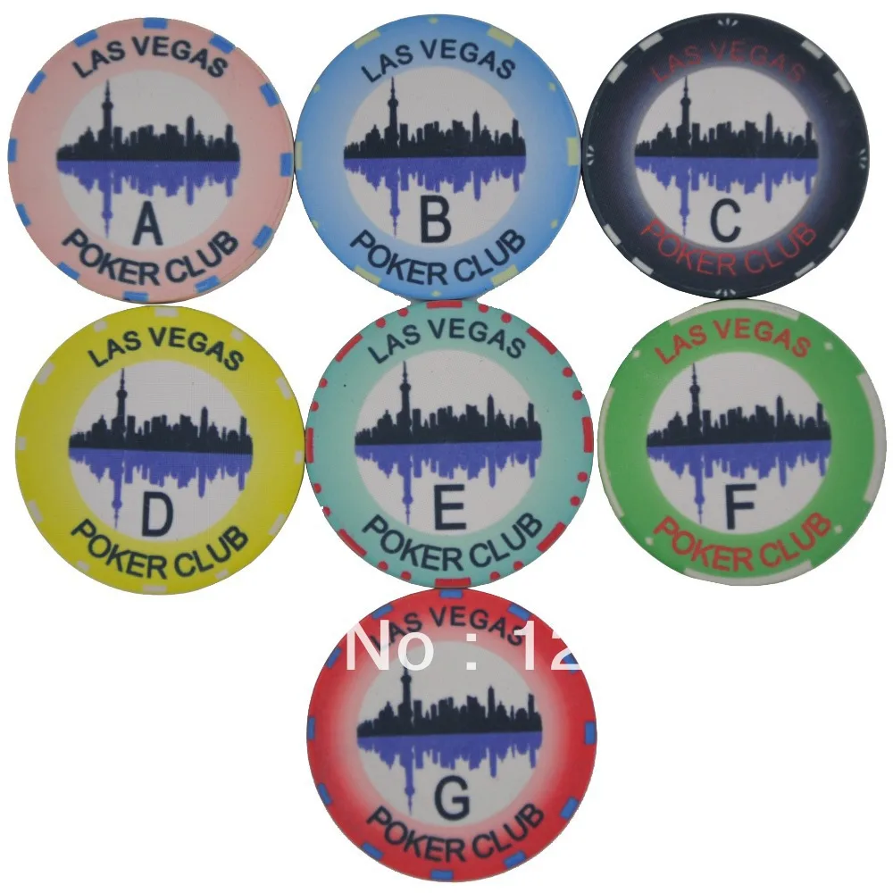 

CP-010 Shanghai 10G ceramic poker chip set without case - 500 piece