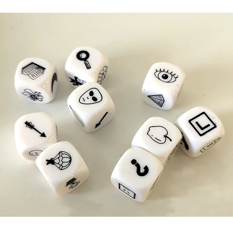 9 шт. паззл с игральными кубиками настольная игра рассказочная коробка