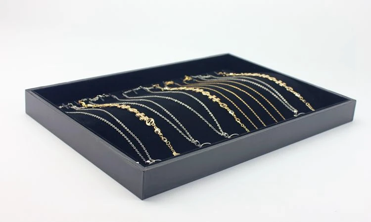 Оптовая продажа черные бархатные колье браслеты ювелирная подставка органайзер