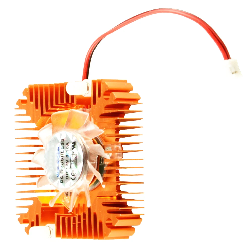 Кулер для видеокарты охлаждающий вентилятор с 2-контактным разъемом алюминиевое