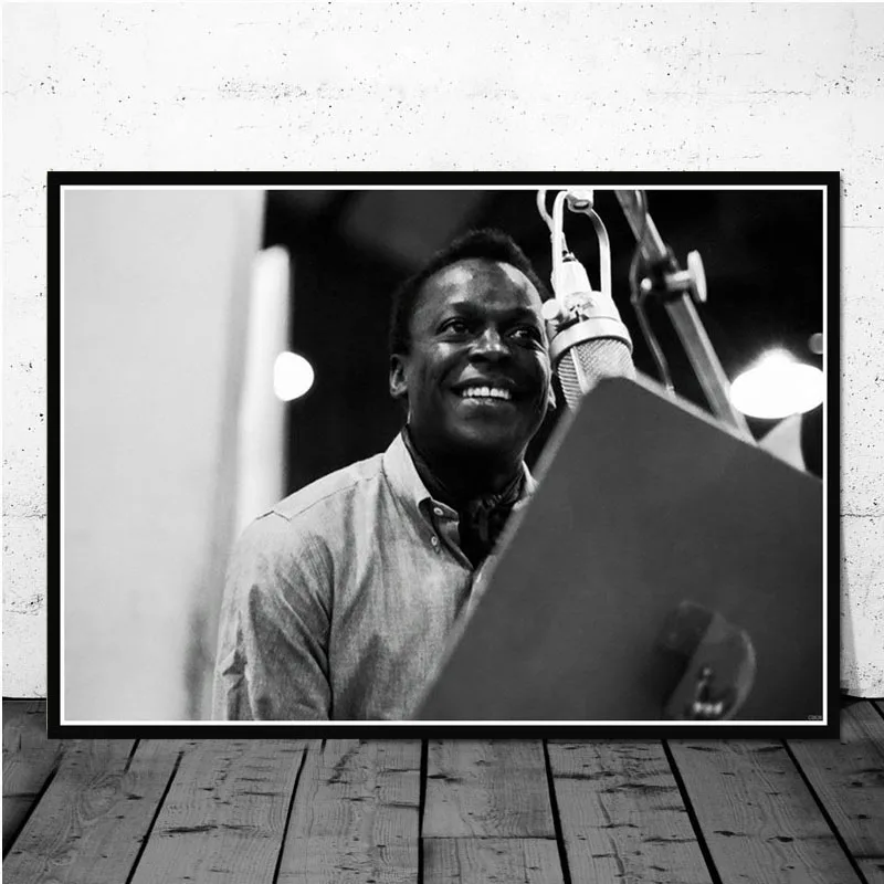 0020 Miles Davis плакат вид синий Джаз Музыкальный альбом художественный постер Картина Настенная картина домашний декор плакаты и принты - Цвет: 0020