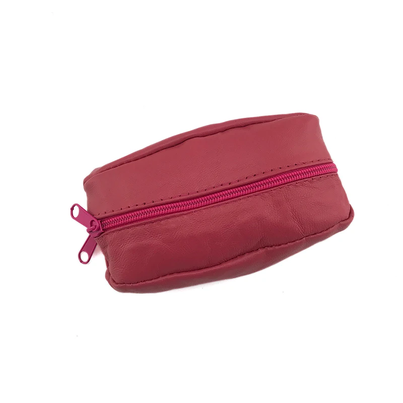 rose red 1312 NICOLE& CO, натуральная кожа, Мини кошельки для монет, Женский кошелек для мелочи, сумки для денег, карманные кошельки, чехол для ключей, маленькая сумка на молнии - Цвет: rose red 1312