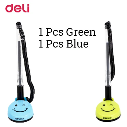 1 pcs green blue Гелевые, Дели ручка со смайликом с черными чернилами милые канцелярские принадлежности ручка симпатичная Шариковая офисные и школьные принадлежности канцелярские для написания 0,5 мм ручка - Цвет: 1 pcs green blue