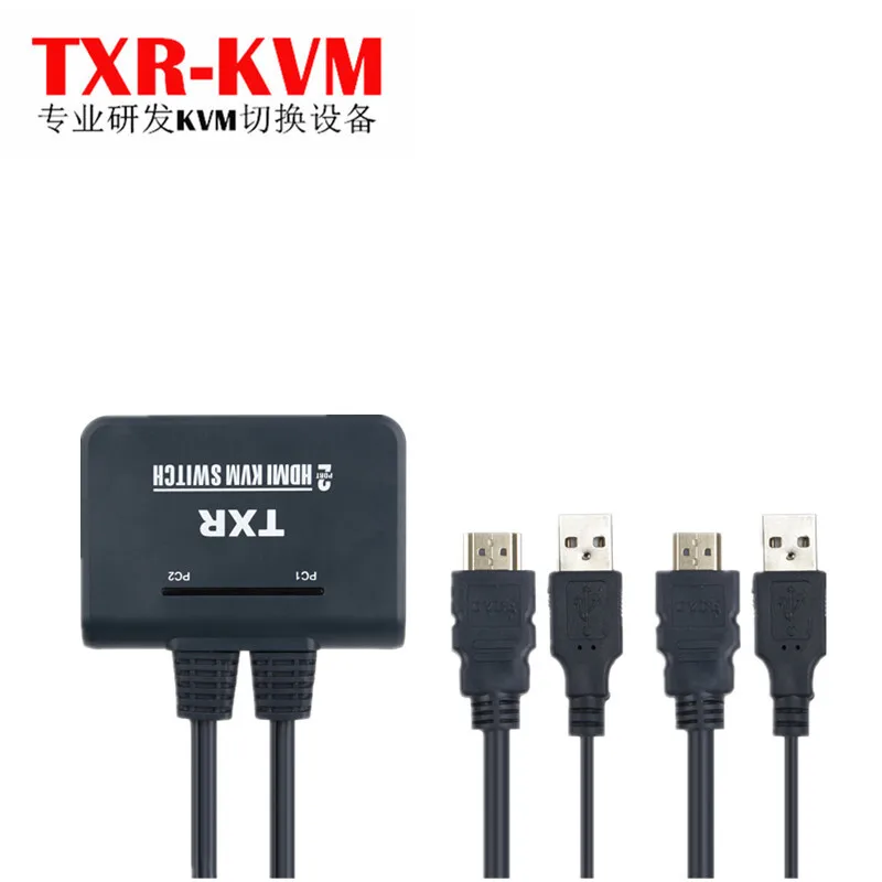 2 портовый HDMI KVM переключатель HDMI2 в and1 выход со встроенной клавиатурой USB mouse общий