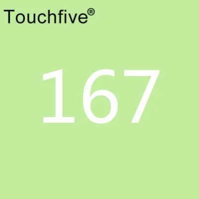 167 TOUCHFIVE дополнительный цвет двойная головка художественные маркеры Кисть ручка на спиртовой основе эскизные маркеры манга ручки для рисования товары для рукоделия - Цвет: 167