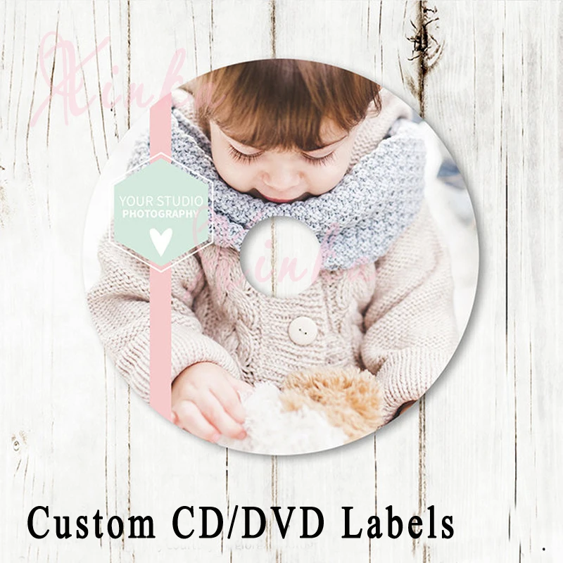 Этикетки для новорожденных с Dvd свадебные этикетки CD/ DVD индивидуальный дизайн и