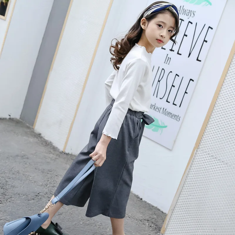 Для маленьких девочек одежда 2018 Дети Повседневное осенняя комплект хлопковая