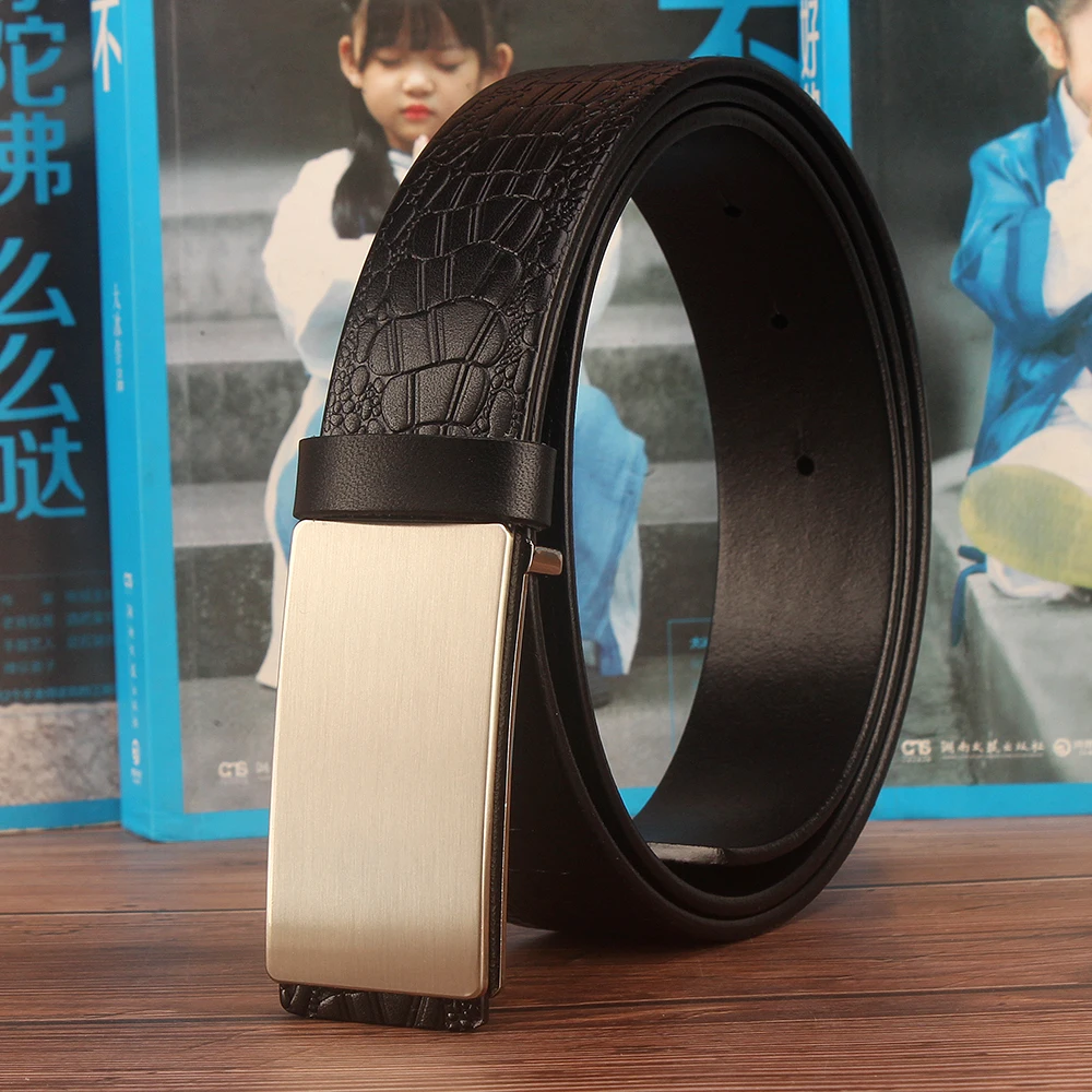 SLiGOLEEE мужской ремень из коровьей кожи дизайнерский высокого качества Ceinture Homme Cinto