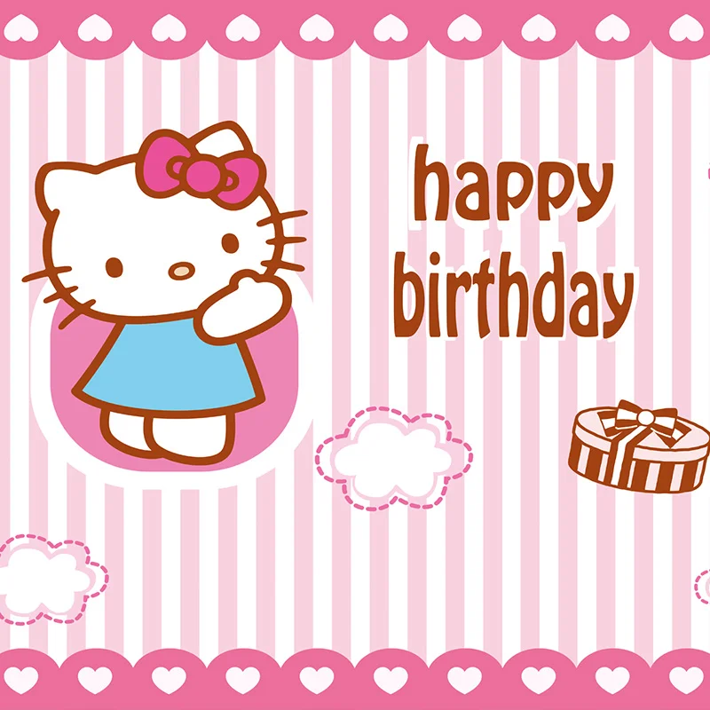 540-8 Размер на заказ детская комната hello Kitty мультфильм обои настенные водонепроницаемый девочка мальчик обои для детской спальни - Цвет: 540-8