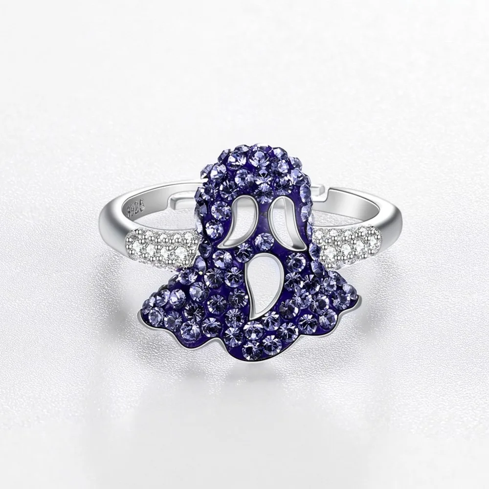 LEKANI кристаллы из кольца swarovski Стерлинговое Серебро 925 пробы винтажные новые синие