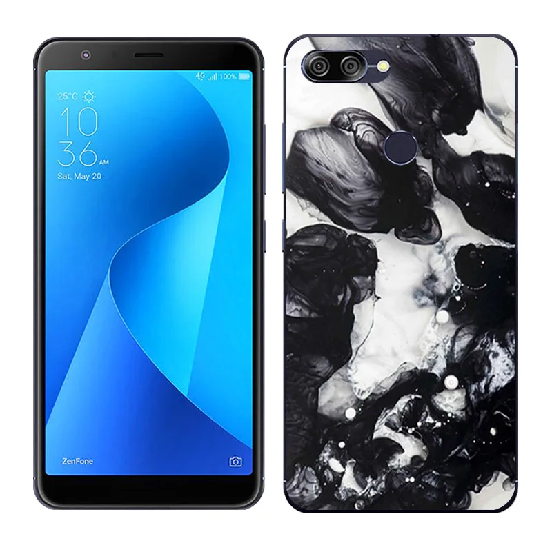 Силиконовый чехол для Asus Zenfone Max Plus M1, мягкая задняя крышка с рисунком Пейзажа для Asus Zenfone Max Plus M1 ZB570TL X018D