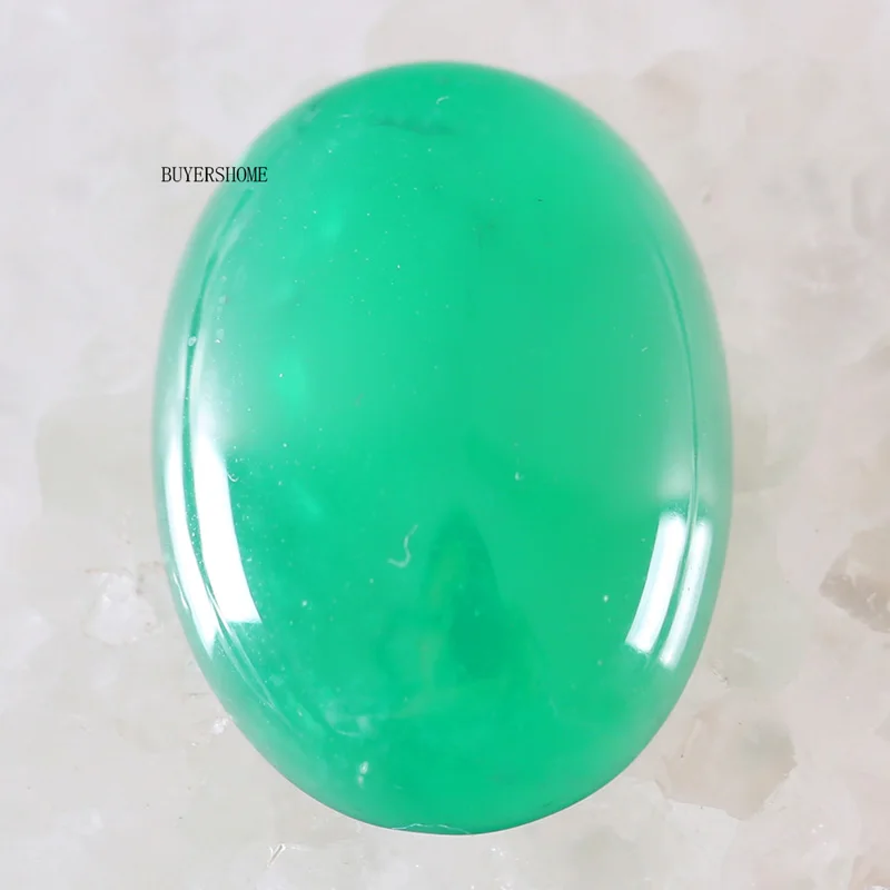 Green Jade 1 шт. 22x30 мм Овальный Кабошон из натурального камня для изготовления ожерелья, браслетов, сережек для женщин и мужчин, с кристаллами лаписа, родонита - Цвет: Green Jade