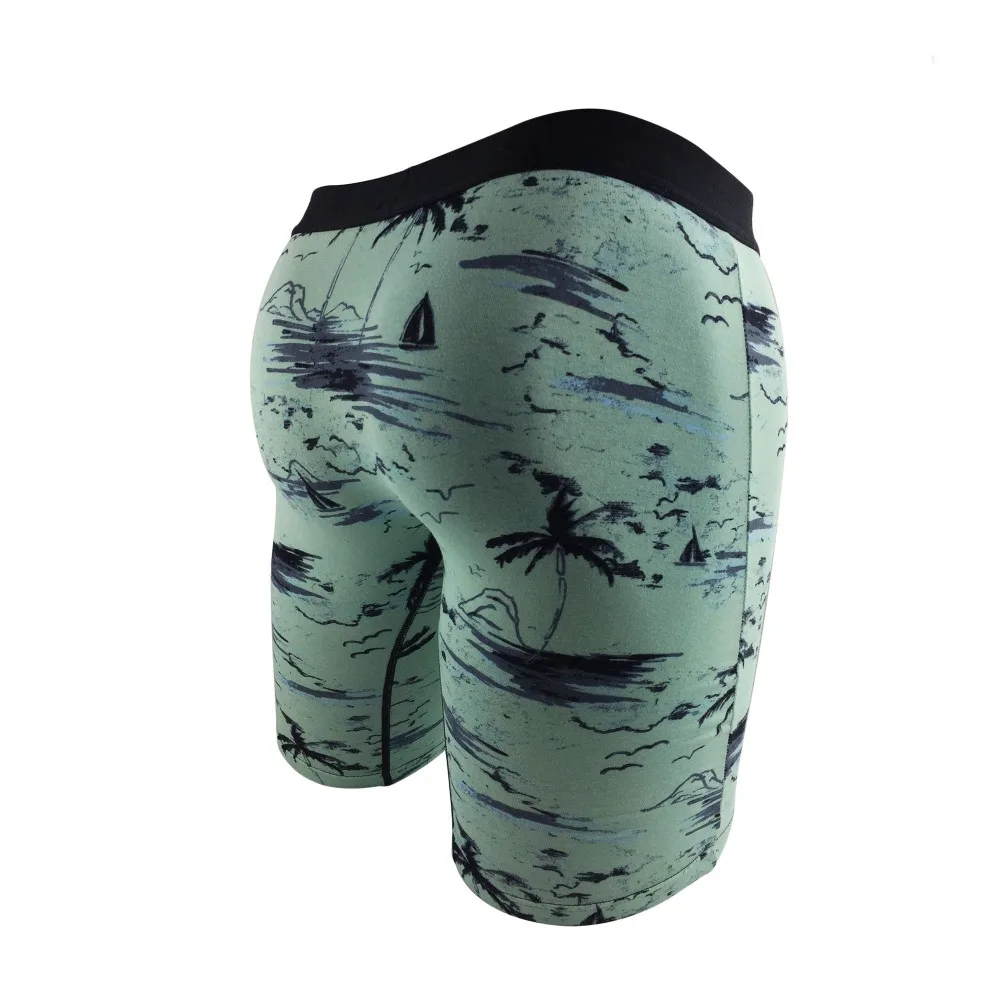 Уникальные очаровательные мужские хлопковые трусы боксеры с принтом кокосовой