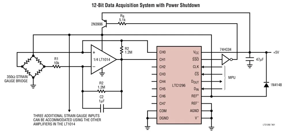 LTC1293DCSW LTC1293 - Single Chip 12-Bit Data Acquisition System | Электроника
