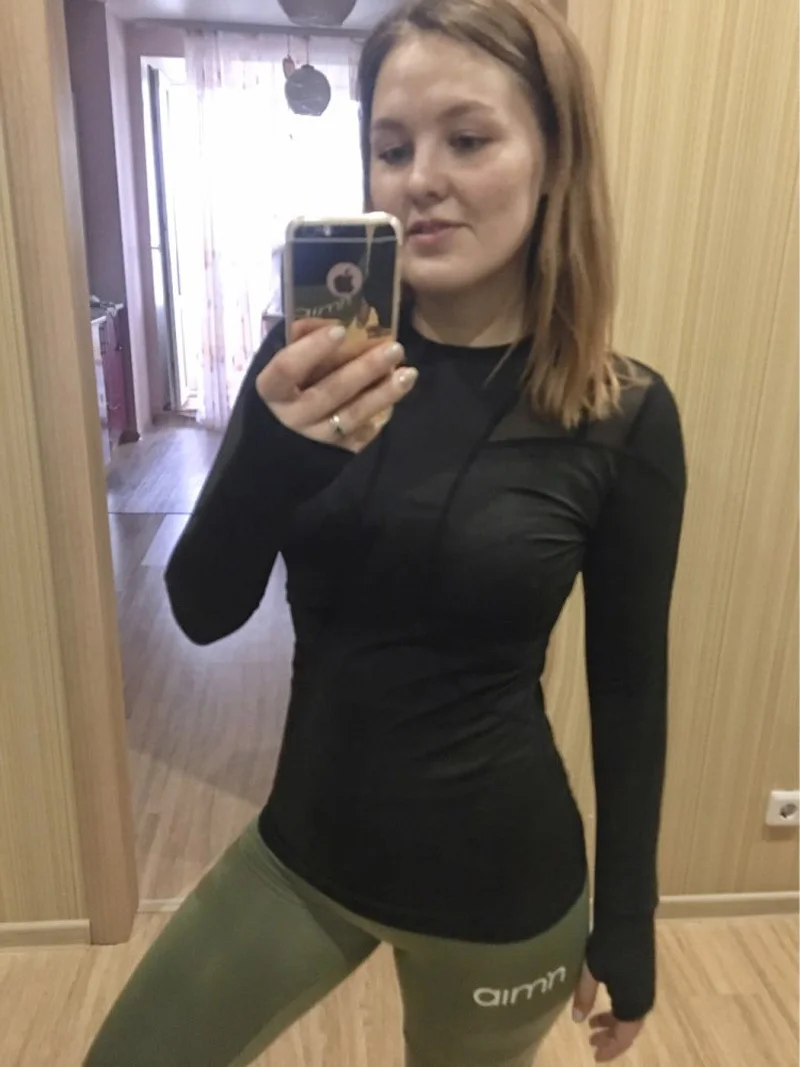 Женская футболка для йоги, топ для йоги, Спортивная футболка из сетчатой пряжи, женская одежда для фитнеса и бега, спортивная одежда для женщин