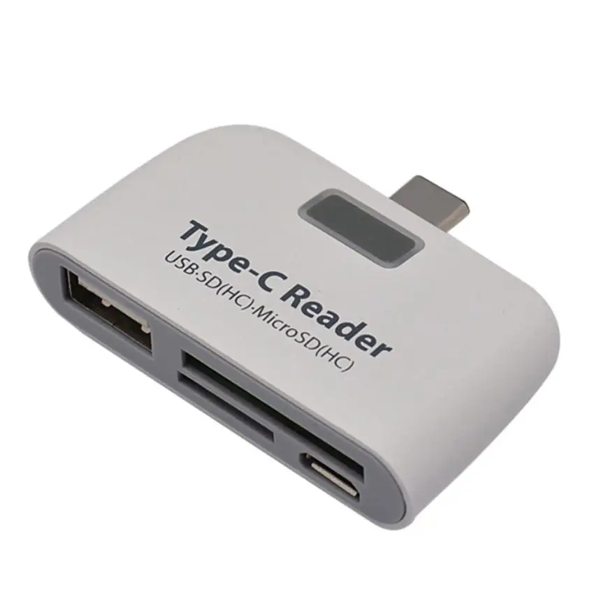 Новый и высококачественный мини-адаптер 4 в 1 OTG/TF/SD адаптер для считывания