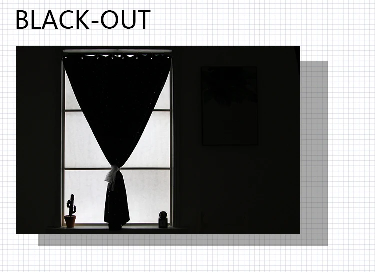 Black out индивидуальные затенение ins клейкая лента шторы для твердого окна/гостиной/арендного корпуса легко установить