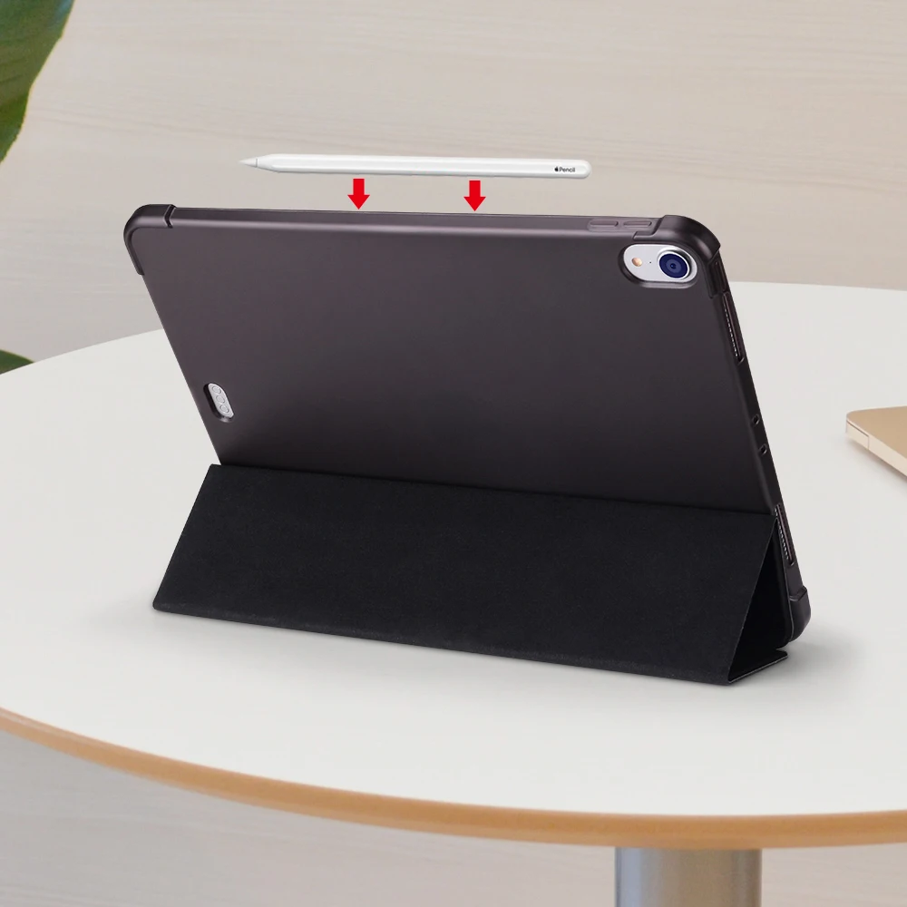 Чехол Funda для iPad Pro 11 с держателем карандашей поддержка беспроводной зарядки Apple