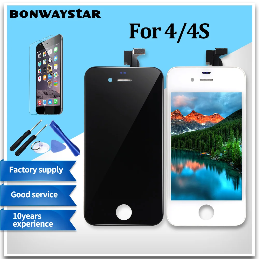 AAA Quality Digitizer Display For iPhone 5 5s 6 LCD Touch Screen Assembly Replacement for 4s screen No Dead Pixel | Мобильные