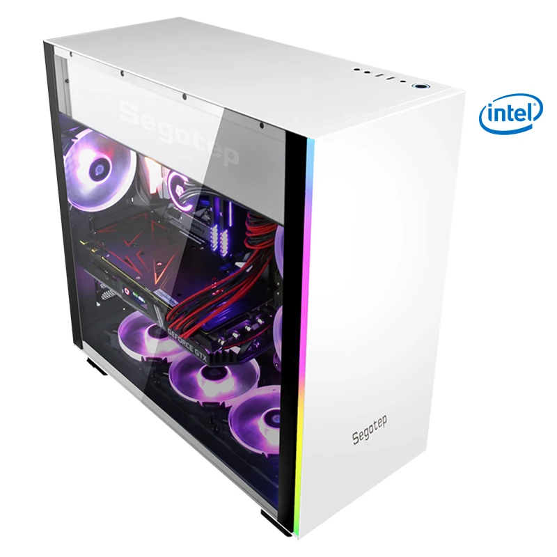 Kotin S11-1 Intel Core i7 8700K игровой ПК 240 мм кулер для воды RTX2070 256GB SSD 1 ТБ HDD 16GB ram вентиляторы RGB игровой настольный блок питания 650W