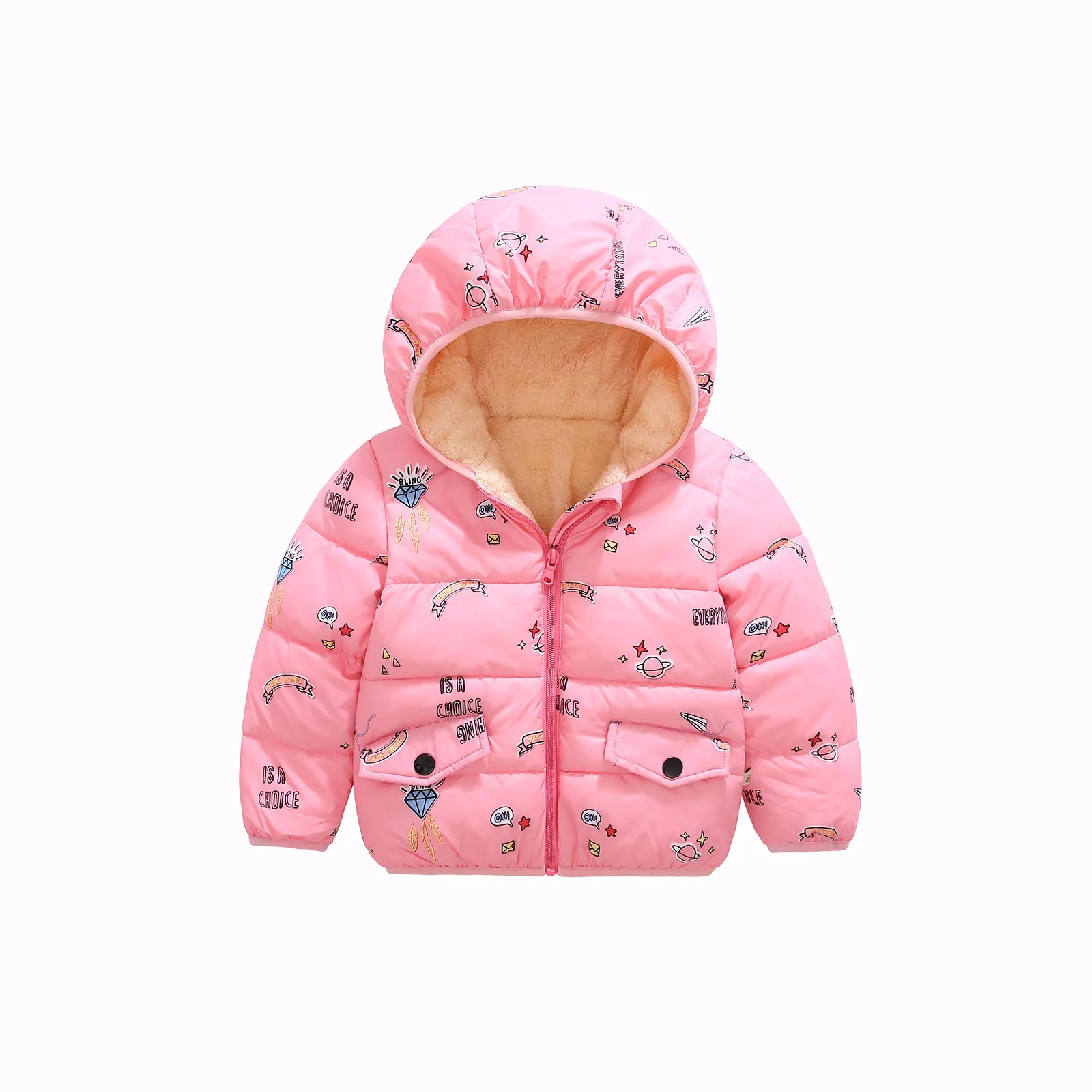 Зимние пальто для маленьких девочек модные толстые бархатные куртки мальчиков