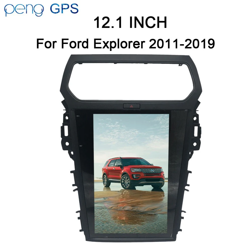 Автомобильный DVD-плеер в стиле Тесла ANDR 8 1 4 + 64 ГБ GPS-навигация Android для Ford Explorer 2011-2019