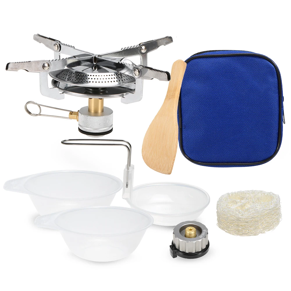 Сверхлегкая кухонная посуда для кемпинга алюминиевая уличная плита кастрюля