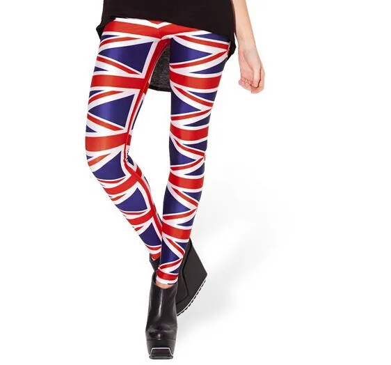 

Fashion Women Flag of United Kingdom Print Leggings Slim Fit Thin Elastic Polyester Party Pants Casual Trousers Drop Shipping