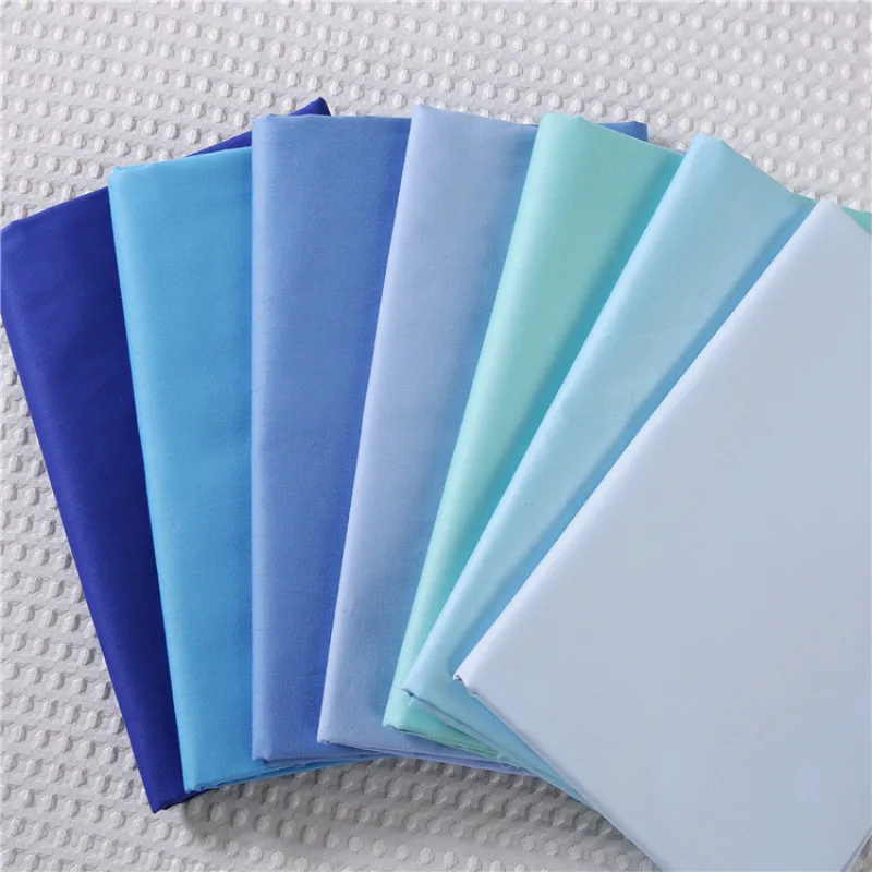 Хлопчатобумажная ткань Однотонные Twill Ткань для домашнего текстиля Материал