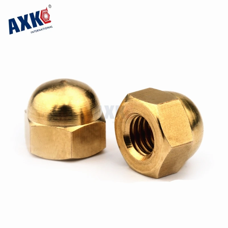 Axk 100 шт. 50 Din1587 шестигранные гайки M3 M4 M5 M6 M8 M10 до M22|brass cap nut|acorn nuthex nut |