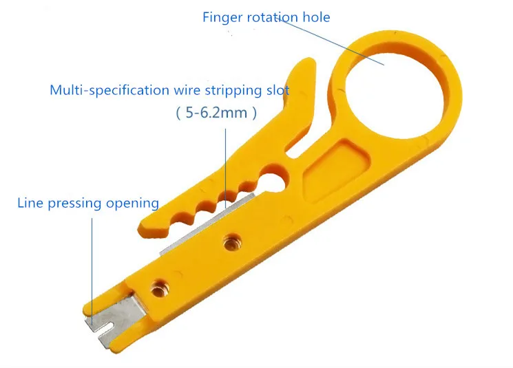 5 шт. плоскогубцы Желтый Нож для зачистки проводов и резак портативный простой
