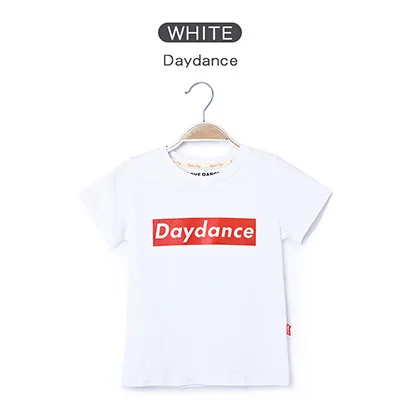 White-daydance Мягкие футболки с принтом для балета и танцев для девочек; летние детские однотонные футболки для танцев; одежда с короткими рукавами для занятий танцами - Цвет: White-daydance