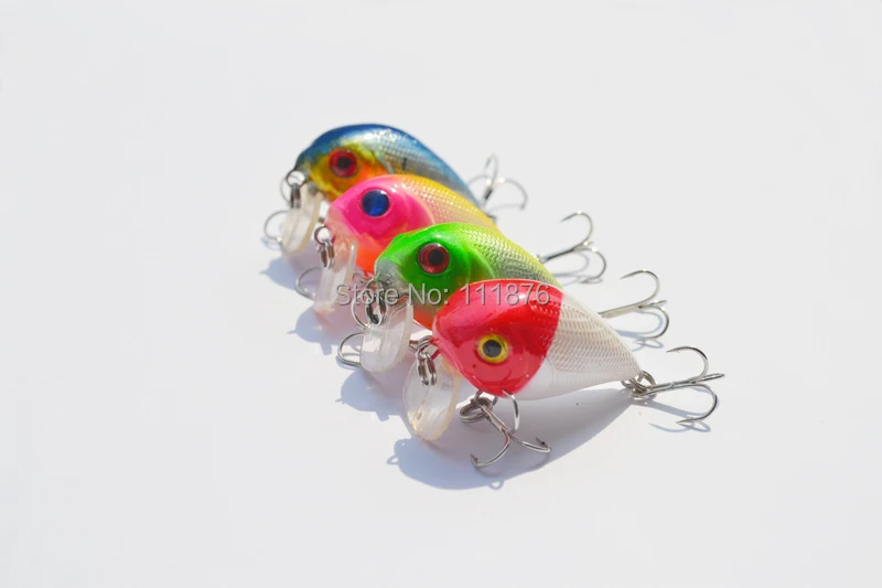 New Arrival Mini Fishing Lures Lot 4pcs 4.5cm-6.9g Crank Baits Crankbaits Hards baits Plastic Tackle Free shipping | Спорт и