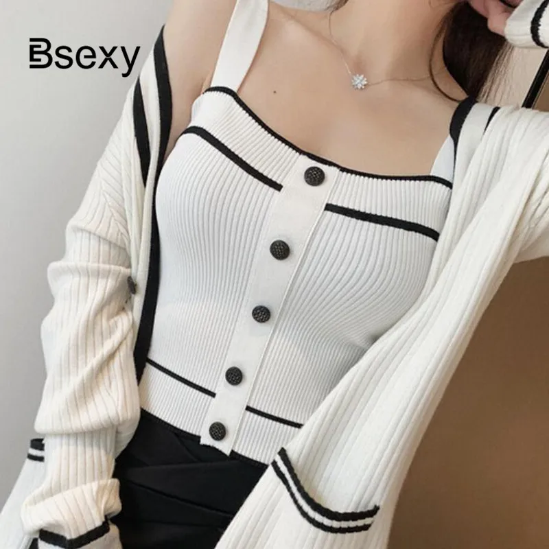 Фото Women Knit Crop Top 2019 Summer Sexy Single Breasted White Black Knitted Camis Shirt streetwear bustier femme Женская одежда Women Knit Crop Top 2019 Summer Sexy Single Breasted White Black Knitted Camis Shirt streetwear bustier femme Женская одежда
