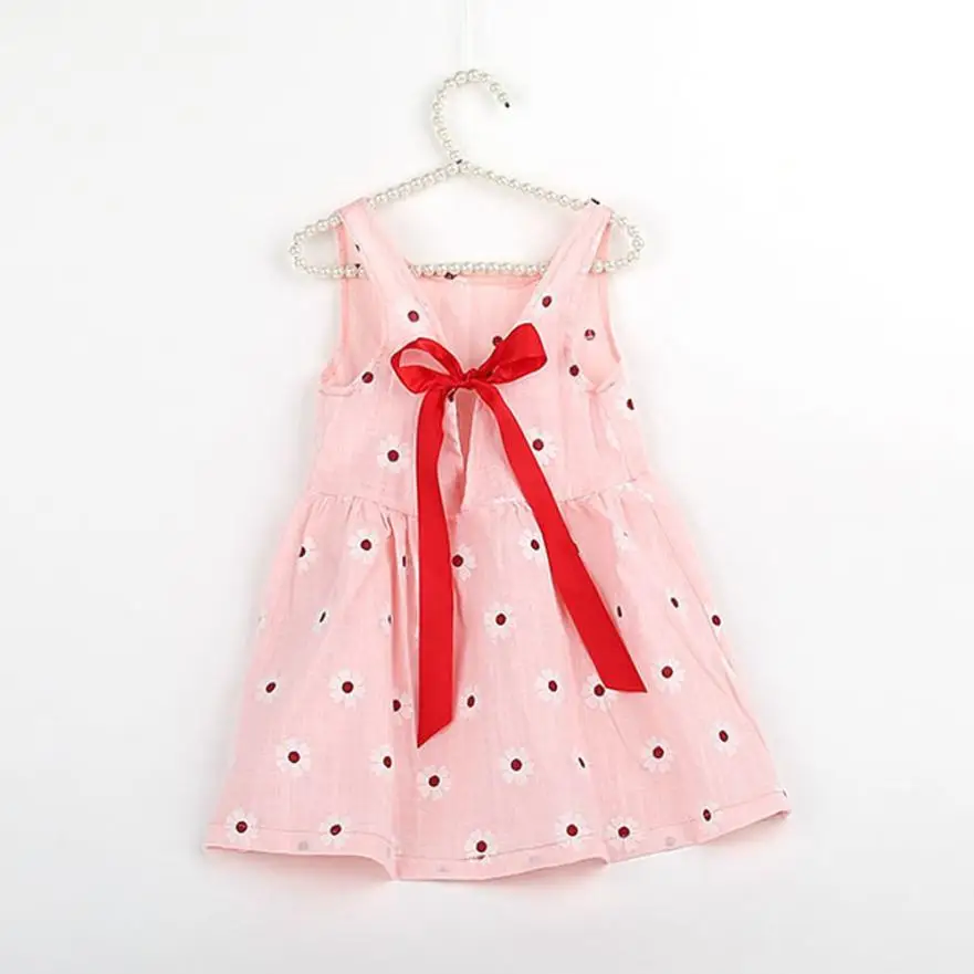 TELOTUNY 2018 Baby Kid Girls Sleeveless One Piece Dress Print Bowknot Tutu Summer For JAN31 | Детская одежда и обувь